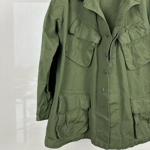 Vietnam War Era Named US Army Tropical Combat Jacket – Khaki – Size Large - Picture 10 of 14